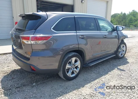 2016 Toyota Highlander Limited V6 z USA, uszkodzony, nr VIN 5TDYKRFH5GS159330